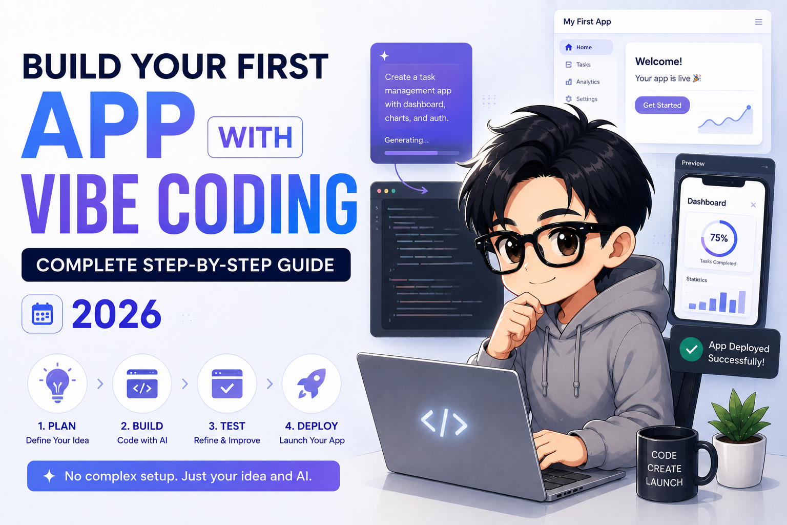 Build Your First App with Vibe Coding: Complete Step-by-Step Guide 2026